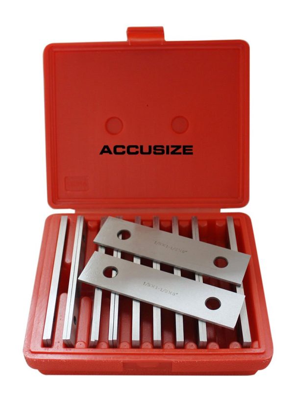 Accusize Industrial Tools 1/8'' x 6'' (Thickness x Length) Precision Parallel Sets, 10 Pairs/Set, EG10-1400 - Image 3