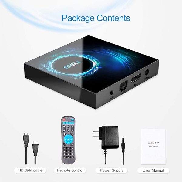 Android TV Box 10.0,  Android 10.0 TV Boxes with 4GB RAM 32GB ROM, Allwinner H616 Quad-core Chip Support 2.4G/5G Dual-Band WiFi Bluetooth 3D/H.265/6K/4K Ultra HD Smart Set Top Box - Image 5