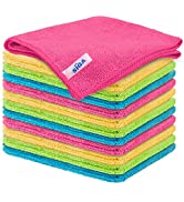 MR.SIGA Microfiber Cleaning Cloth,Pack of 12,Size:12.6" x 12.6"