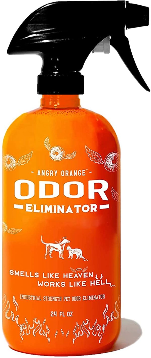 Angry Orange Pet Odor Eliminator - Ready to Use, Citrus Carpet Deodorizer for Cats and Dogs - Deodorizing Spray for Carpets, Furniture, and Floors ?C Puppy Supplies - Image 3