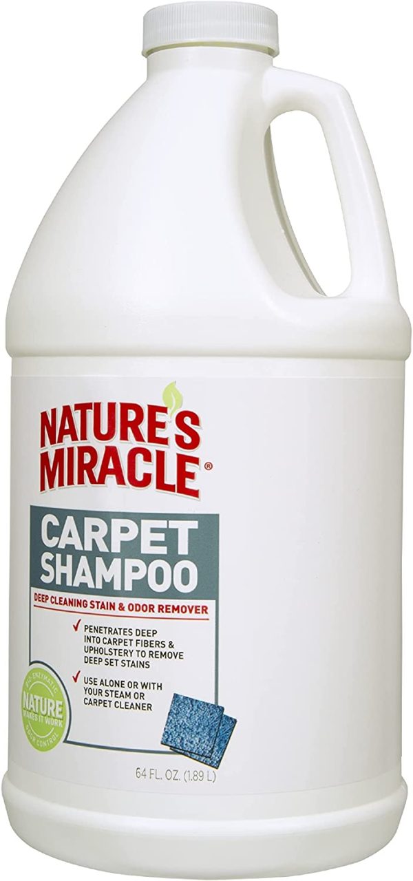 Nature's Miracle P-5554 Deep Cleaning Pet Stain and Odor Carpet Shampoo 64 oz (1/2 gallon) - Image 5