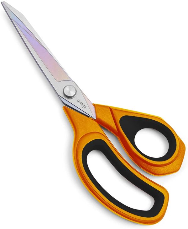 8.5??Sharp Sewing Scissors, Premium Heavy Duty All-Purpose Titanium Coating Forged Stainless Steel Fabric Leather Cutting Tailor Dressmaking Shears Professional Crafting - Image 4