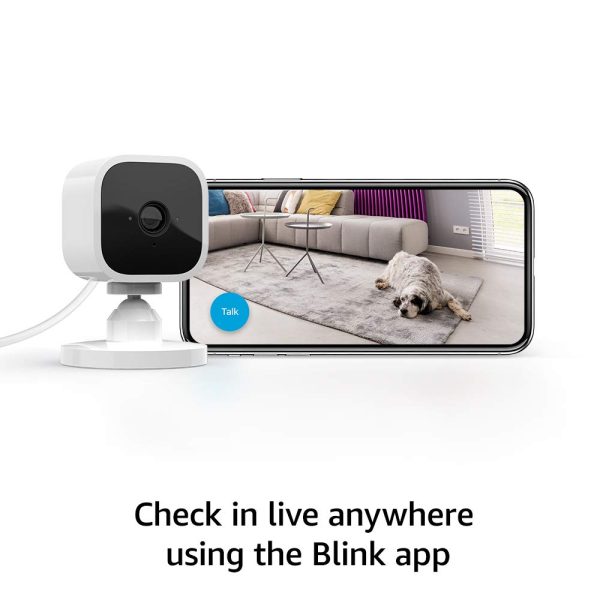 Blink Mini ?C Compact indoor plug-in smart security camera, 1080 HD video, night vision, motion detection, two-way audio, Works with Alexa ?C 2 cameras