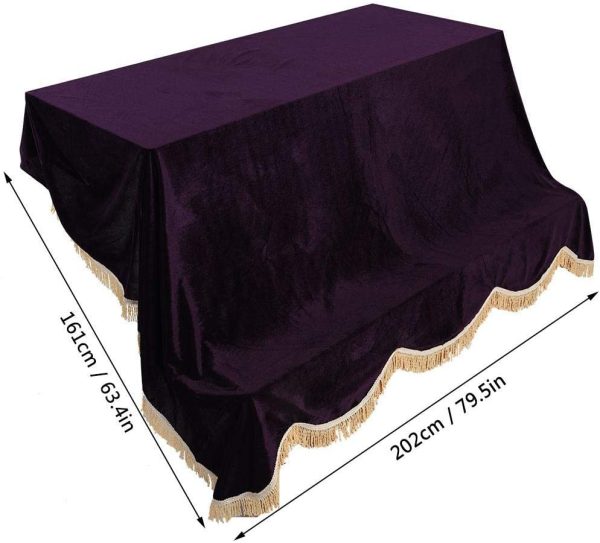 Upright Piano Cover, Colorfast Upright Piano Dust Cover, Washable Classic Durable for Piano