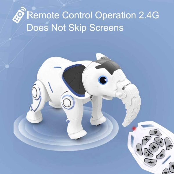 WomToy Remote Control Robot Elephant Toy, RC Robotic Elephant Toys Singing Dancing Interactive Children Toy Early Educational Imitates Animals for Boys&Girls, Christmas Gifts for Kid Age 1-12 Years Old - Image 7