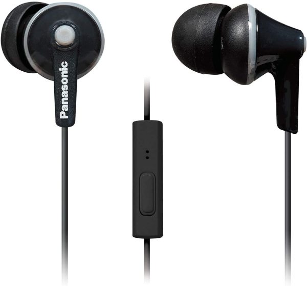 RPTCM125K ErgoFit In-Ear Earbud Headphones with Mic and Controller, Black - Image 5