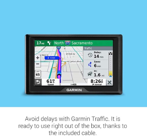 Garmin Drive 52 & Traffic: GPS Navigator with 5?? Display Features Easy-to-Read menus and maps, Traffic alerts, Plus Information to enrich Road Trips - Image 3