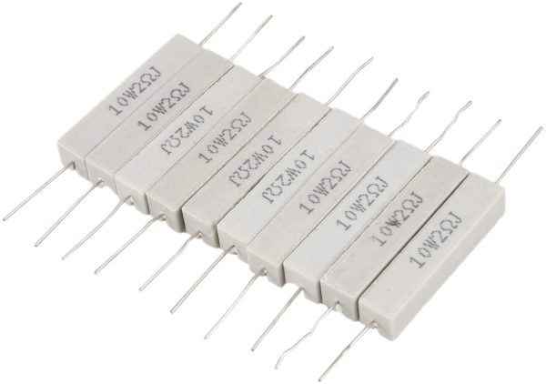 10 Pcs Wire Wound Ceramic Cement Resistor 2 Ohm 10W Watt - Image 4