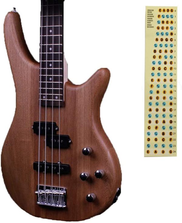 Bass Guitar Fingerboard,Bass Guitar Fretboard Note Map Decals/Stickers for Beginner 2PCS - Image 3