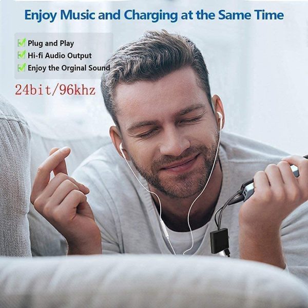 USB Type C to 3.5mm Headphone and Charger Adapter, 2-in-1 USB C to AUX Mic Jack with PD 30W Fast Charging for Stereo,Compatible with Huawei P30 20 Pro/Mate 20 Pro/Google Pixel/Samsung/OnePlus/More USB - Image 2