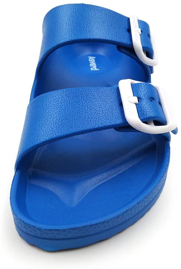 Asverd Kids Sandals Arch Support Double Buckle Slides KID068 - Image 6