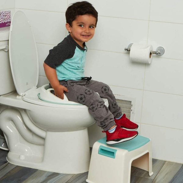 Potty Training Seat for Boys and Girls With Handles, Fits Round & Oval Toilets, Non-Slip with Splash Guard, Includes Free Storage Hook - Jool Baby - Image 3