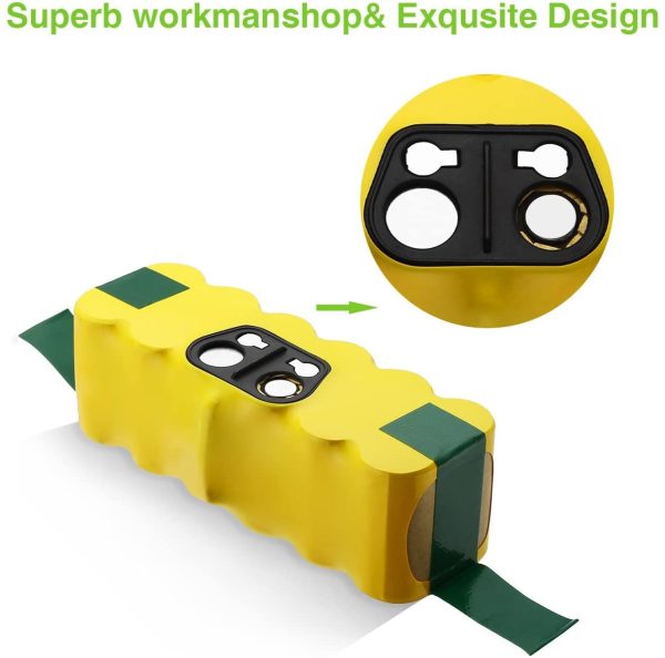 Powerextra 14.4V 4000mAh Ni-MH Replacement Battery for iRobot Roomba R3 500,600,700,800,900 Series - Image 4