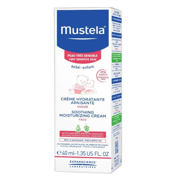 Mustela Soothing Moisturizing Baby Face Cream with Natural Avocado Perseose for Very Sensitive Skin, Fragrance-Free, 1.35 fl. Oz. - Image 2