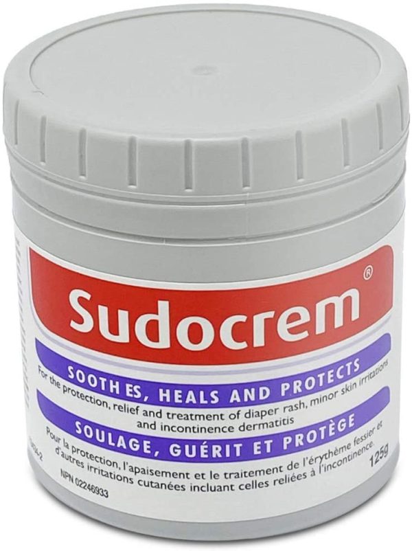 Sudocrem - Diaper Rash Cream for Baby, Soothes, Heals, and Protects, Relief and Treatment of Diaper Rash, Zinc Oxide Cream - 125g, Grey