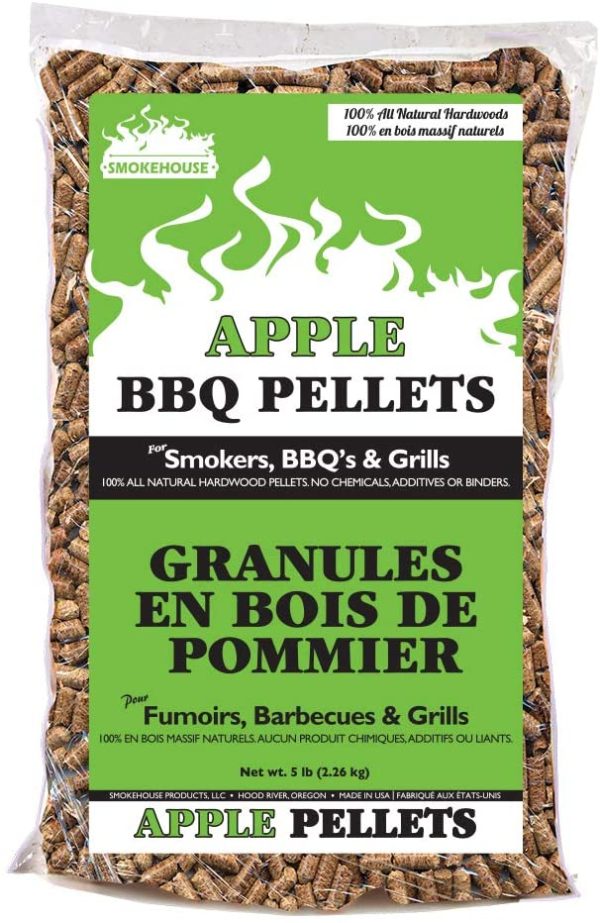 Smokehouse Products 9770-020-0000 5-Pound Bag All Natural Apple Flavored Wood Pellets, Bulk - Image 3