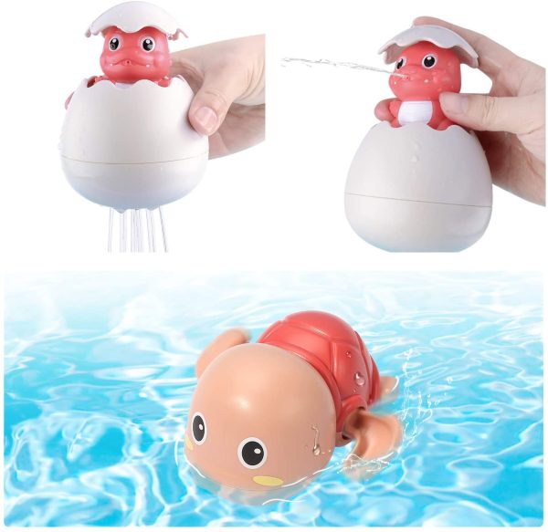 cute stone Bath Toy Bathtub Toy with Shower and Floating Squirting Toys, Fishing Game for Toddles and Babies