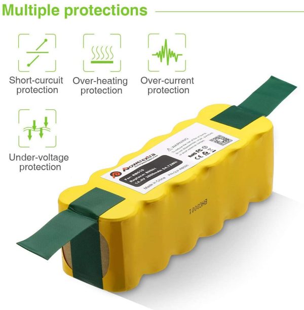 Powerextra 14.4V 4000mAh Ni-MH Replacement Battery for iRobot Roomba R3 500,600,700,800,900 Series - Image 6