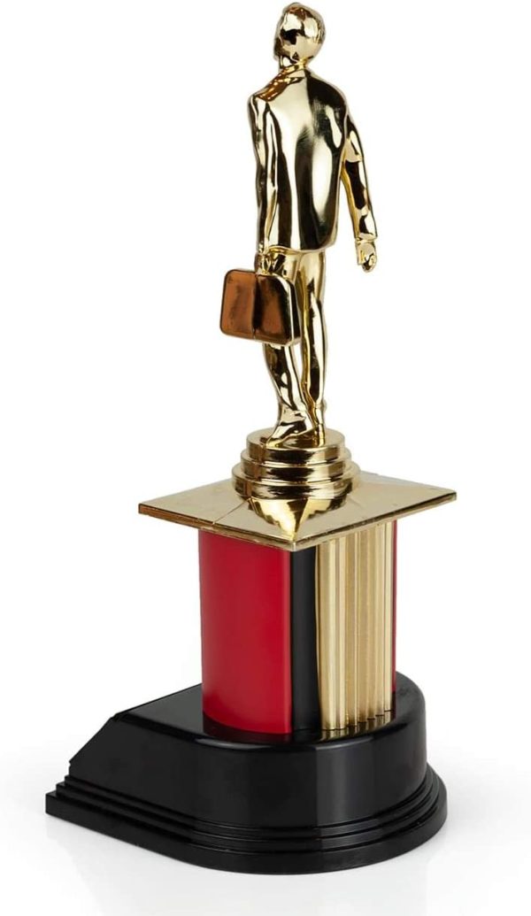 The Office Dundie Award Replica Trophy | Host Your Own The Office Dundies Awards Ceremony | Includes 6 Interchangeable Title Plates | Measures 8 Inches Tall - Image 3