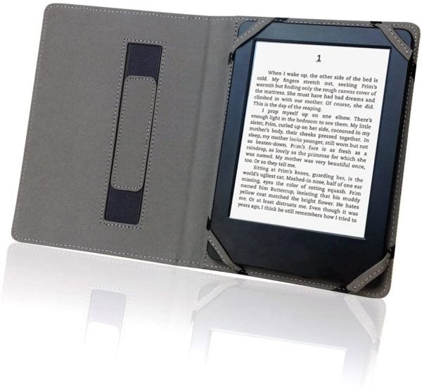 Natural Hemp Linen Cover Case for 6.8 inch eReader Onyx kobo Aura HD iReader ebook Reader Cover Case (Aegean Blue) - Image 4