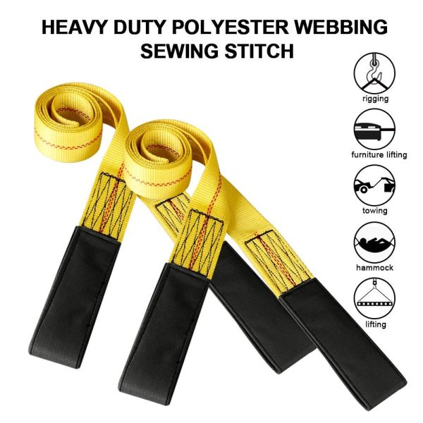 2 inch by 6 feet Lifting Strap 3000 lbs Load Capacity and 9000 lbs Breaking Strength Eye-Eye Web Sling (2 PCS?? - Image 3