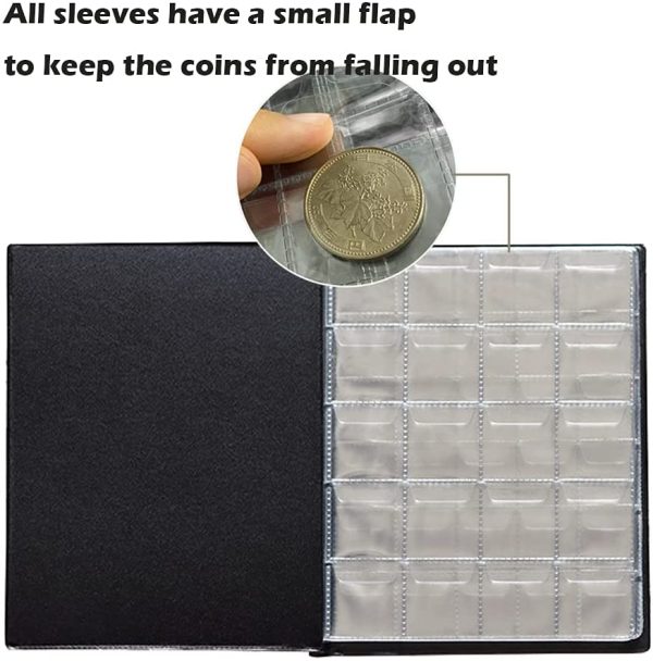 AWEELON 250 Pockets 10 Pages Coin Collection Album Coin Collection Book - Image 3