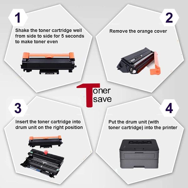 TN760 TonerSave 2PK Compatible Brother TN-760 TN730 Toner for Brother DCP-L2550DW HL-L2390DW HL-L2370DW HL-L2350DW HL-L2370DWXL HL-L2395DW MFC-L2710DW MFC-L2730DW MFC-L2750DW MFC-L2750DWXL TN-730