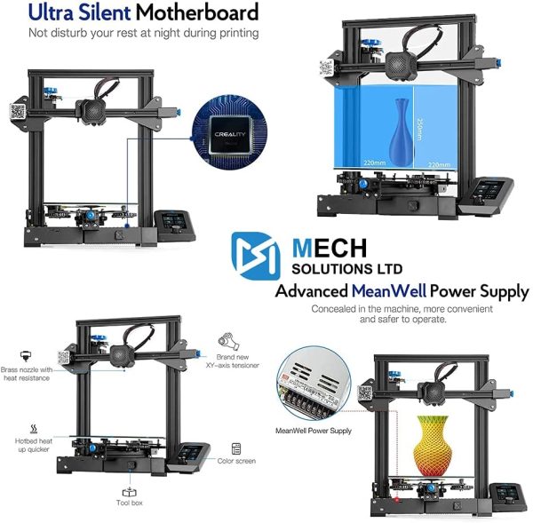 3D Printer Ender 3 V2 Canada Seller Special Edition with Free 1 Meter Capricorn Tube + Free 5pcs 3D Printer nozzles Glass Platform 220x220x250mm Silent Motherboard 4.2.2 - Image 2