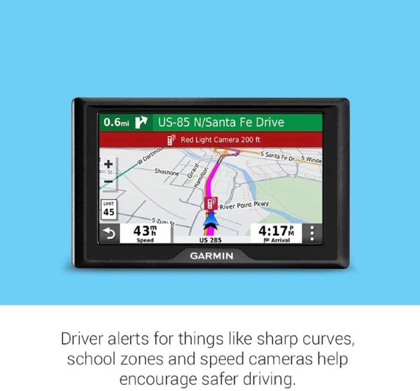 Garmin Drive 52 & Traffic: GPS Navigator with 5?? Display Features Easy-to-Read menus and maps, Traffic alerts, Plus Information to enrich Road Trips - Image 4