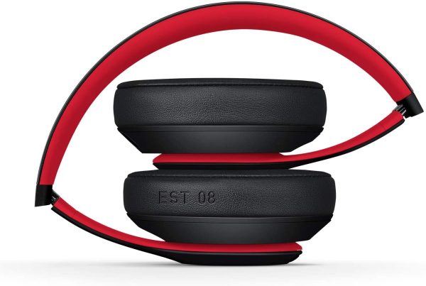 Beats Studio3 Wireless Noise Cancelling Over-Ear Headphones - Apple W1 Headphone Chip, Class 1 Bluetooth, Active Noise Cancelling, 22 Hours of Listening Time, Built-in Microphone - Defiant Black-Red - Image 7