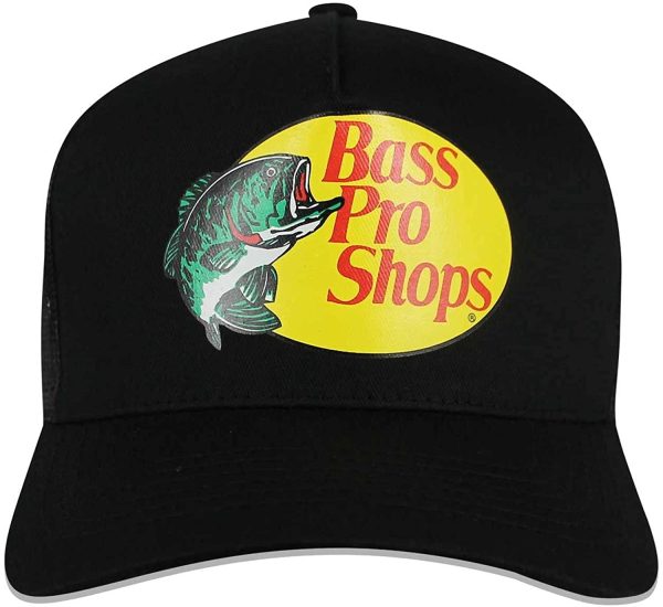 Bass Pro Shop Men's Trucker Hat Mesh Cap - One Size Fits All Snapback Closure - Great for Hunting & Fishing (Black) - Image 4