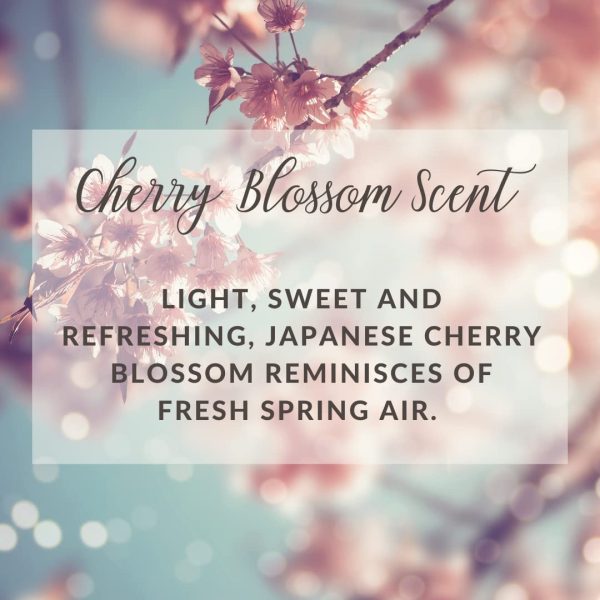 Kim and Pom Cherry Blossom Scented Candle - 100% Soy Wax | Spring Floral Scent | Gifts for Mom and Women on Birthdays, Mother's Day | Teacher Appreciation Gift