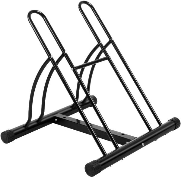 OneTwoFit OT082 Bicycle Stand for 2 Bikes 2 Bike Floor Stand for Bikes Bicycle Bicycle Stand Storage Pack Stand for Indoor and Outdoor Use - Image 3