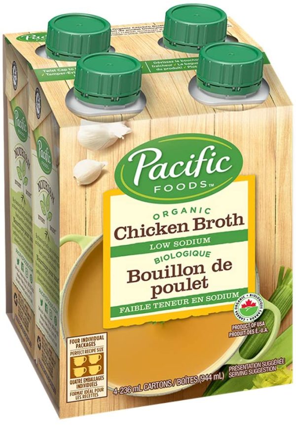 Organic Low Sodium Chicken Broth, 4 X 236ml Pack - Image 3