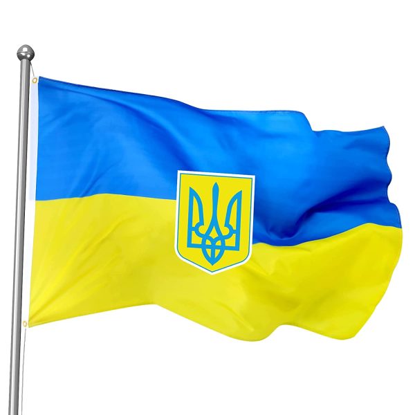 Ukraine State National Flag Ukraine Trident Flag 3x5 feet Ukraine Country Banner Trident Country Flag - Image 6