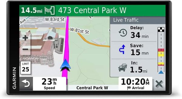 Garmin DriveSmart 65 & Traffic: GPS Navigator with a 6.95?? Display, Hands-Free Calling, Included Traffic alerts and Information to enrich Road Trips