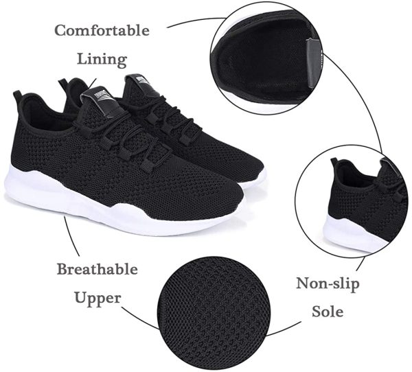 DaoLxi Womens Running Tennis Walking Shoes Fashion Sneakers Non Slip Resistant Platform Workout Slip on Casual Working Athletic Gym Sport Shoes for Jogging Hiking and Trail - Image 3