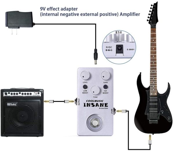 Coolmusic C-DI01 Insane Distortion Guitar Effects Pedal Bass Pedal ?? - Image 6