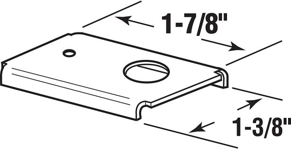 163634 Bi-Fold Door Repair Bracket, Top Mount, 1-3/8-Inch Door,(Pack of 2)