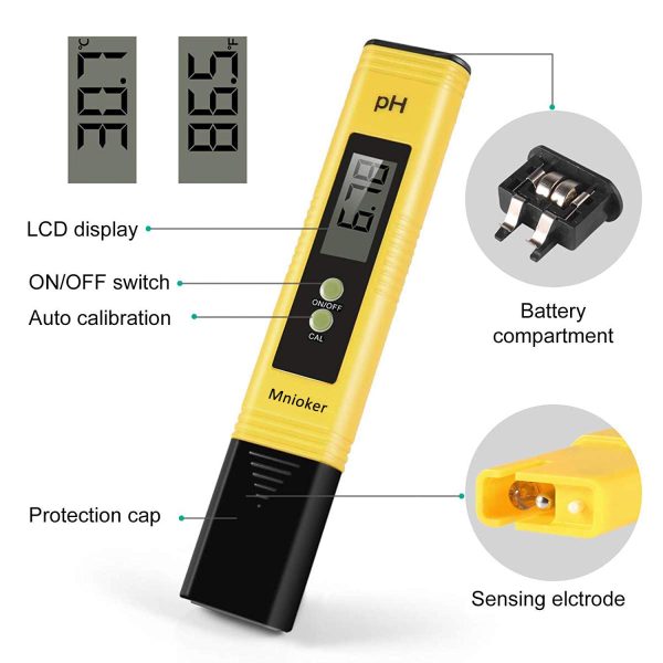 PH Meter Digital Water Quality Tester, Testing Range 0.00-14.00 Ph Great for Household Drinking, Pool and Aquarium High Accuracy Pen. - Image 4