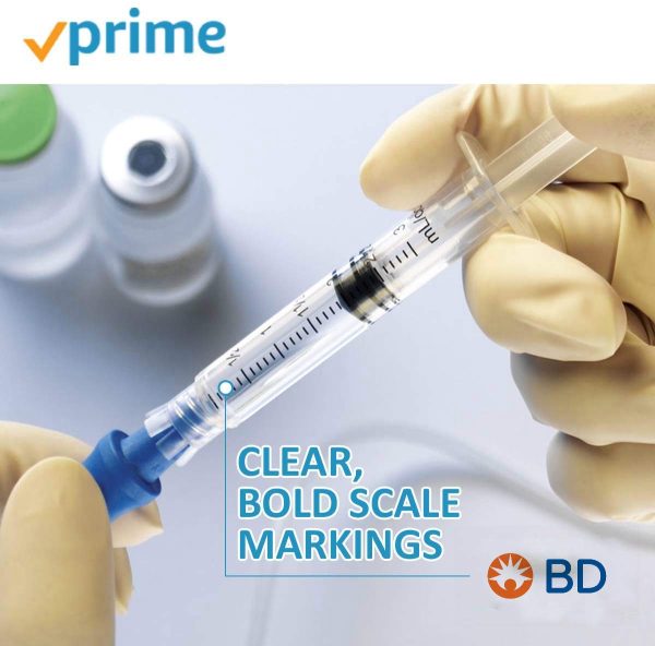 BD? Becton Dickinson Disposable Sterile 3ml 3cc Syringes with Luer-Lok? Tips | 5 packs | With Clear Barrel, No Needle, FDA Approved, Without Needle, Individually Blister Packed | Medicine Administration for Adults, Infants, Toddlers and Small Pets | Package of 5 Syringes 3cc. (5) - Image 6