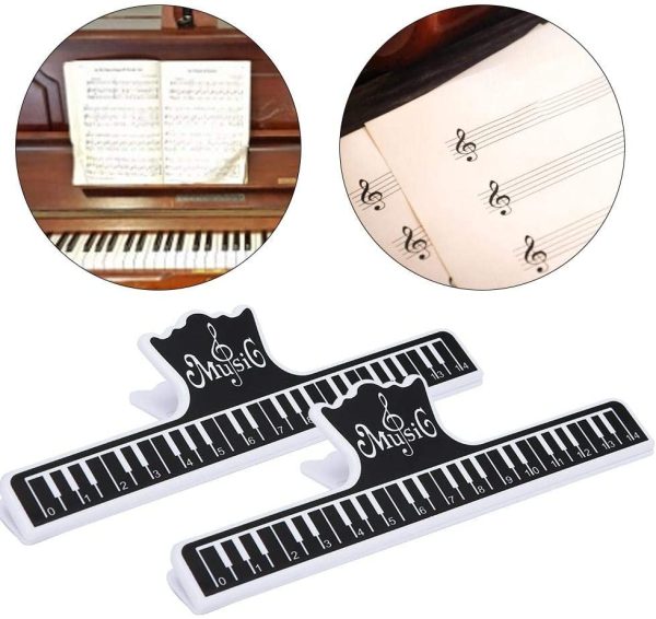 2Pcs Plastic Sheet Music Holders Page Marker Clips Piano Music Sheet Holder Musical Instrument Accessories - Image 2