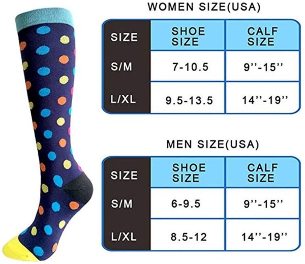 Compression Socks for Women Best Knee High Stockings for Running,Athletic Sports,Flight Travel,Pregnancy - Image 4