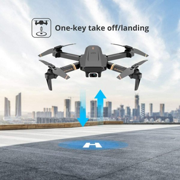 4DV4 Drone with 1080P Camera for Adults Kids,HD FPV Live Video Foldable RC Quadcopter Helicopter for Beginners Toys Gift,Trajectory Flight, App Control,Altitude Hold ,One Key Returnand, 2 Batteries - Image 3