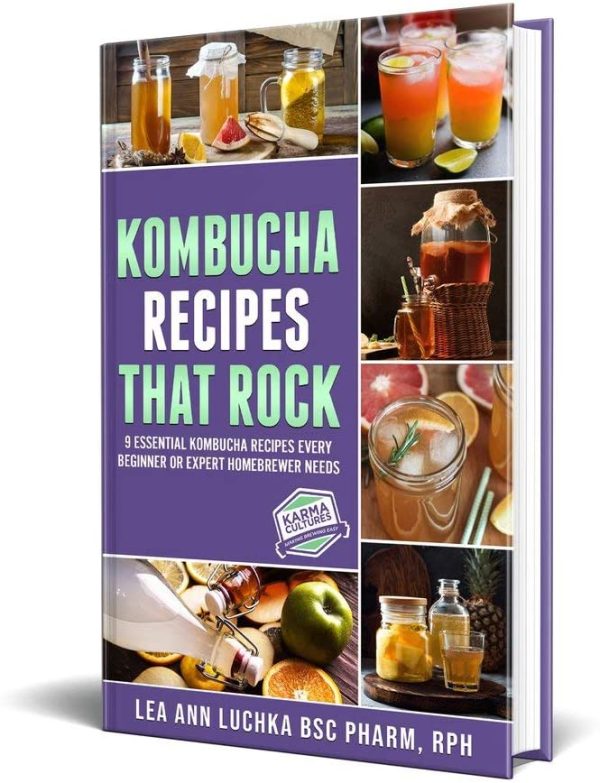 KOMBUCHA STARTER KIT DELUXE - 2 Brews - Organic, complete kombucha kit online. Includes kombucha scoby and all accessories needed to brew 2 BATCHES of this fermented drink.