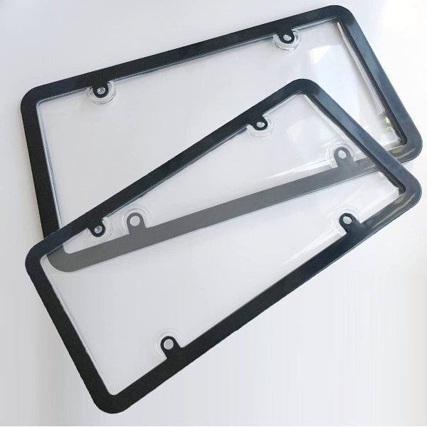 License Plate Covers, 2 Pack Clear License Plate Frames with Screw Caps, Licence Plate Protector (Clear) - Image 5