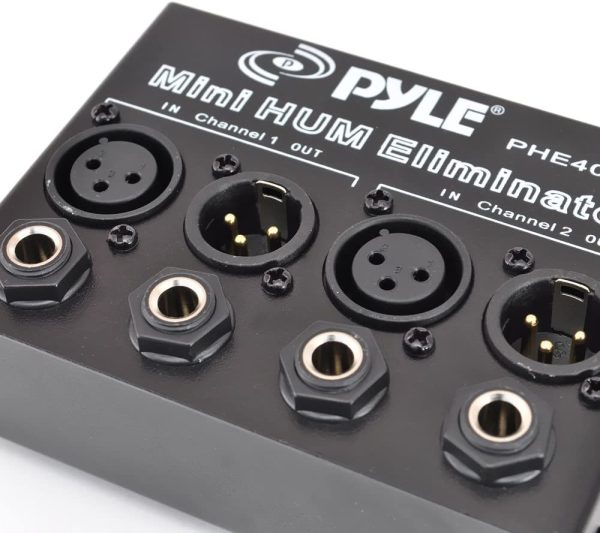 Pyle-Home Hum/Noise Eliminator 2-Channel Box with TRS Phone and XLR Inputs/Outputs PHE400 (Discontinued by Manufacturer) - Image 5