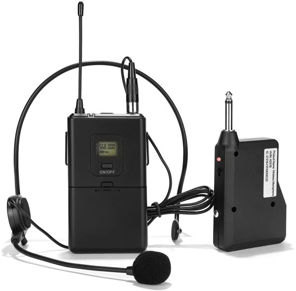 Wireless Microphone System,Fifine Wireless Microphone Set with Headset and Lavalier Lapel Mics, Beltpack Transmitter and Receiver,Ideal for Teaching, Preaching and Public Speaking Applications-K037B - Image 8