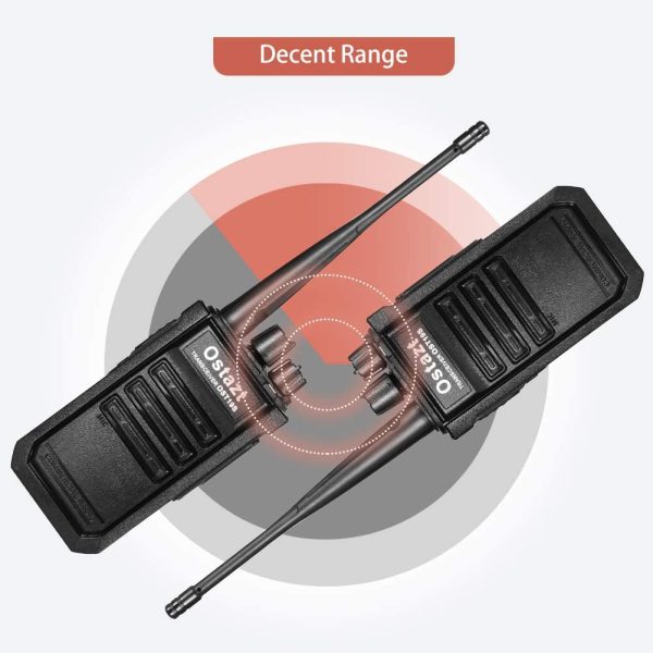 Walkie Talkie Rechargeable 2 Pack Portable Handheld 2 Way Radio Set Long Range for Adults with Earpiece - Image 3