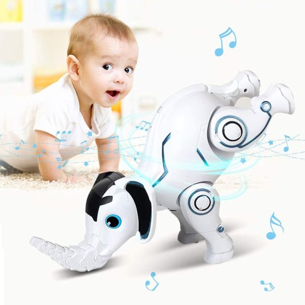 WomToy Remote Control Robot Elephant Toy, RC Robotic Elephant Toys Singing Dancing Interactive Children Toy Early Educational Imitates Animals for Boys&Girls, Christmas Gifts for Kid Age 1-12 Years Old - Image 3